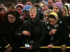 40. Russian belivers pray during a farewell ceremony for the late Patriarch Alexy II, the head of the Russian Orthodox Church, in Christ the Savior Cathedral in Moscow, on December 6, 2008. Alexy, 79, died at his secluded residence. No cause of death was announced officially, but state news agency RIA Novosti, quoting Church sources it did not name, said he had died of a heart attack. The funeral of Patriarch Alexy II is expected to take place in Moscow on December 9, 2008. (From Getty Images by AFP/Getty Images)