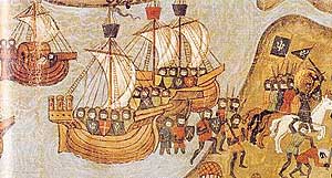 «Desembarque de São Luís no Egipto» 