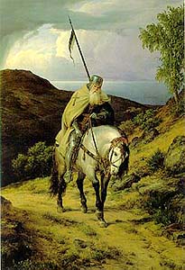 «O Regresso da Cruzada, de Karl Friedrich Lessing»